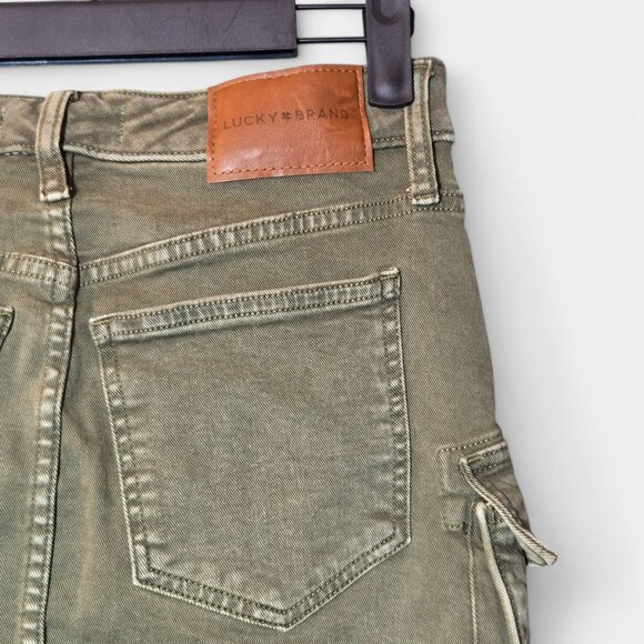 Lucky Brand Womens Cargo Skirt 24 Olive Green Utility Streetwear Gorpcore NWT - Picture 9 of 12